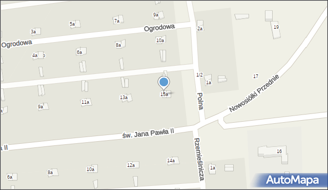 Machnów Nowy, św. Jana Pawła II, 15a, mapa Machnów Nowy
