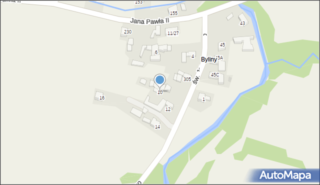 Maruszyna, św. Jana Kantego, 10, mapa Maruszyna