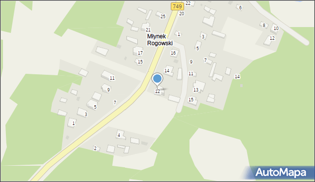 Młynek Nieświński, Świętokrzyska, 12, mapa Młynek Nieświński