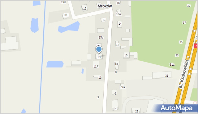 Mroków, Świątkiewicz Marii, 13, mapa Mroków