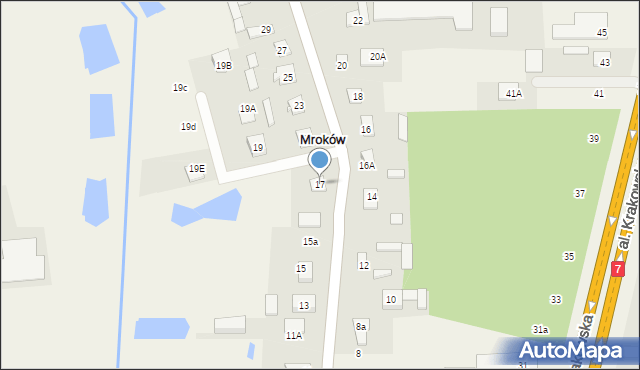 Mroków, Świątkiewicz Marii, 17, mapa Mroków