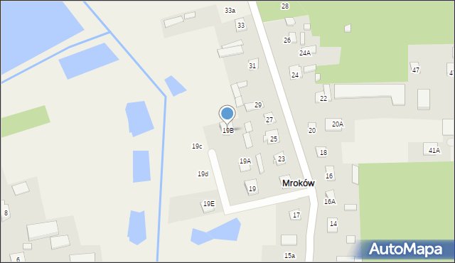 Mroków, Świątkiewicz Marii, 19B, mapa Mroków