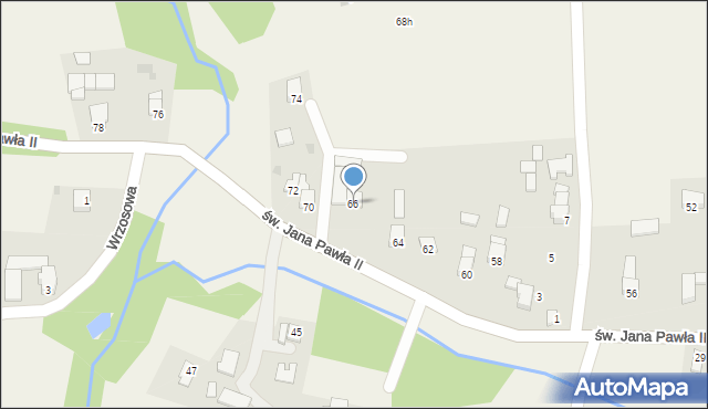 Nidek, św. Jana Pawła II, 66, mapa Nidek