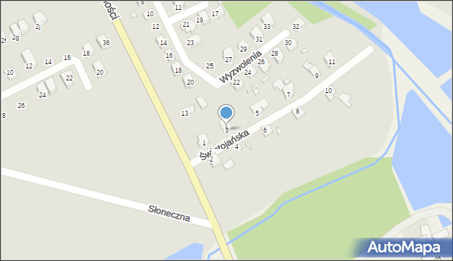 Niemodlin, Świętojańska, 3, mapa Niemodlin