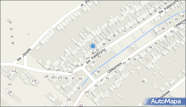 Nowa Biała, św. Katarzyny, 96, mapa Nowa Biała