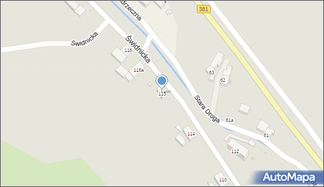 Nowa Ruda, Świdnicka, 115, mapa Nowa Ruda