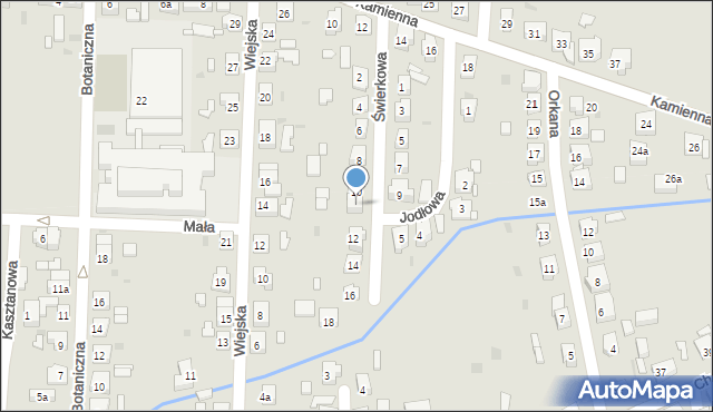 Nowa Sól, Świerkowa, 10a, mapa Nowa Sól