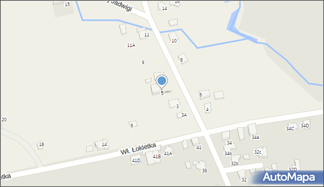 Nowa Wieś, św. Królowej Jadwigi, 5, mapa Nowa Wieś