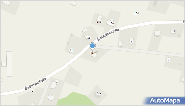 Nowa Wieś, Świerkocińska, 34A, mapa Nowa Wieś