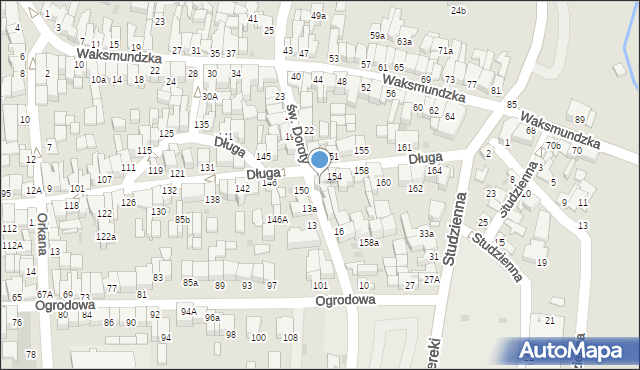 Nowy Targ, św. Doroty, 18, mapa Nowego Targu