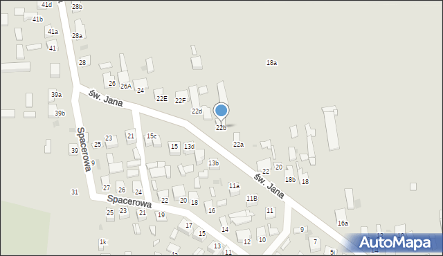 Opatówek, św. Jana, 22b, mapa Opatówek