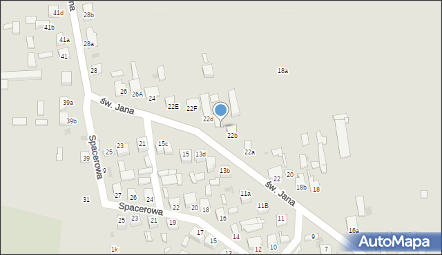 Opatówek, św. Jana, 22c, mapa Opatówek