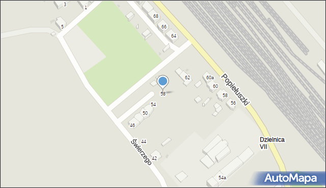 Opole, Świerzego Wawrzyńca, 58, mapa Opola