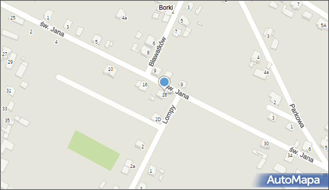 Opole, św. Barbary, 18, mapa Opola