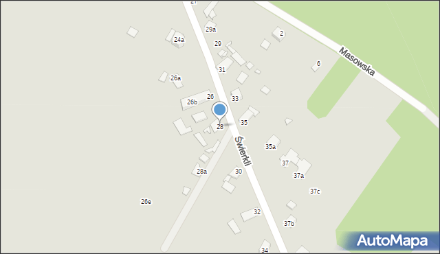 Opole, Świerkli, 28, mapa Opola