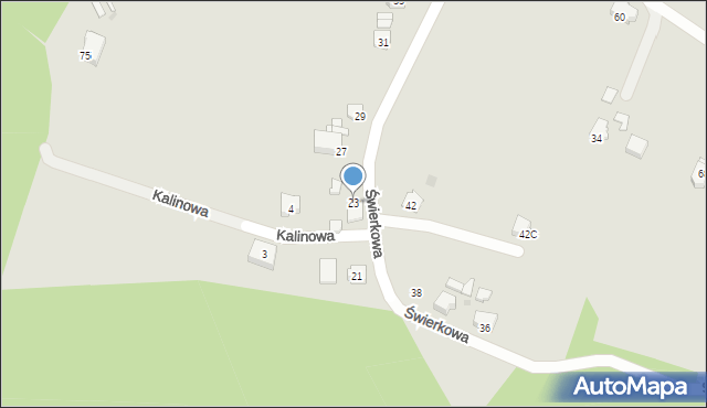 Orzesze, Świerkowa, 23, mapa Orzesze