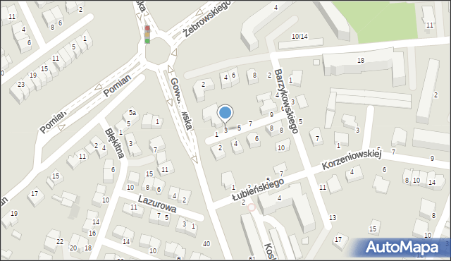 Ostrołęka, św. Rafała Kalinowskiego, 3, mapa Ostrołęka