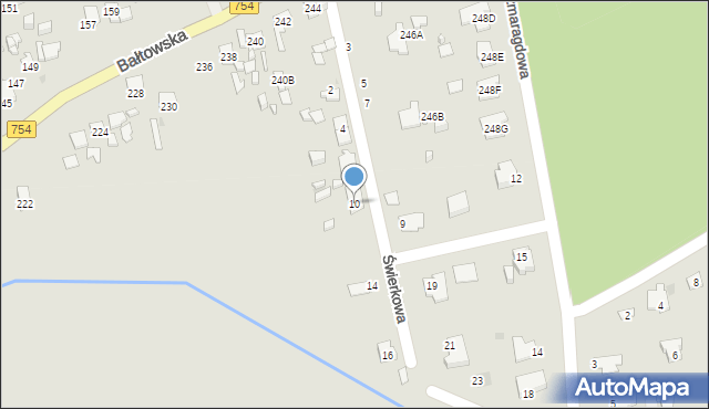 Ostrowiec Świętokrzyski, Świerkowa, 10, mapa Ostrowiec Świętokrzyski