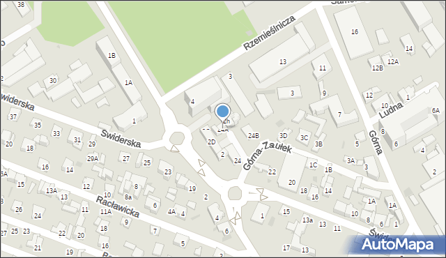 Otwock, Świderska, 24A, mapa Otwock