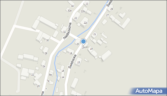 Pieszyce, Świdnicka, 17, mapa Pieszyce