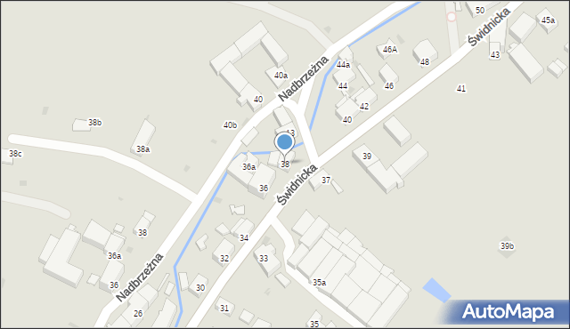 Pieszyce, Świdnicka, 38, mapa Pieszyce