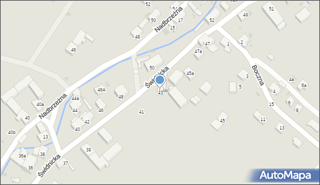 Pieszyce, Świdnicka, 43, mapa Pieszyce