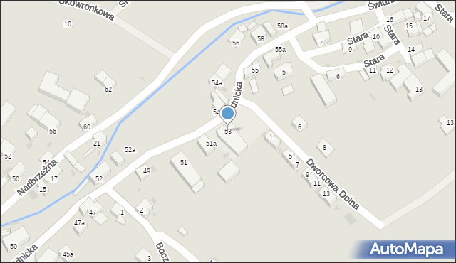 Pieszyce, Świdnicka, 53, mapa Pieszyce