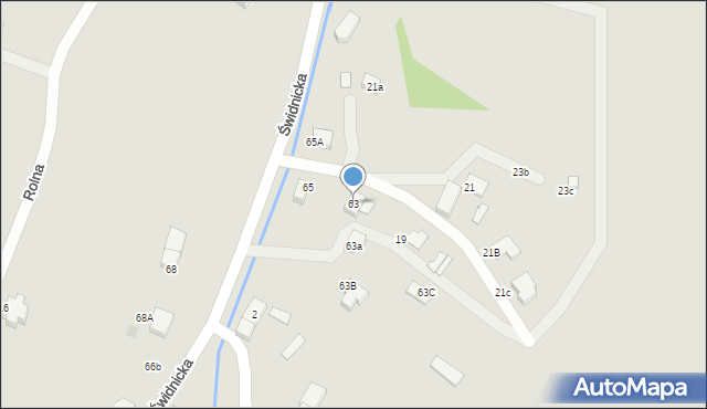 Pieszyce, Świdnicka, 63, mapa Pieszyce