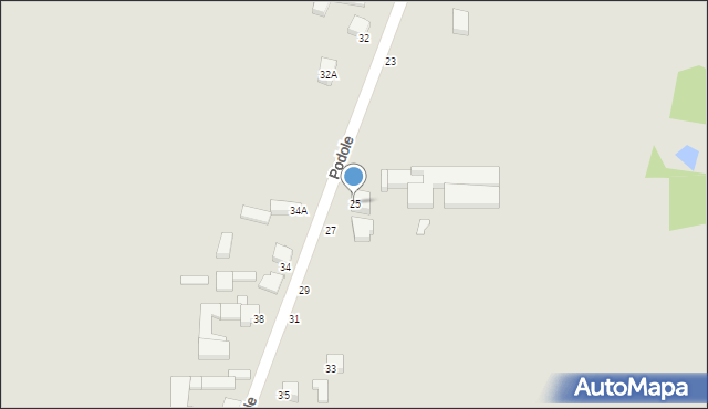 Piotrków Trybunalski, Świerczów, 25, mapa Piotrków Trybunalski