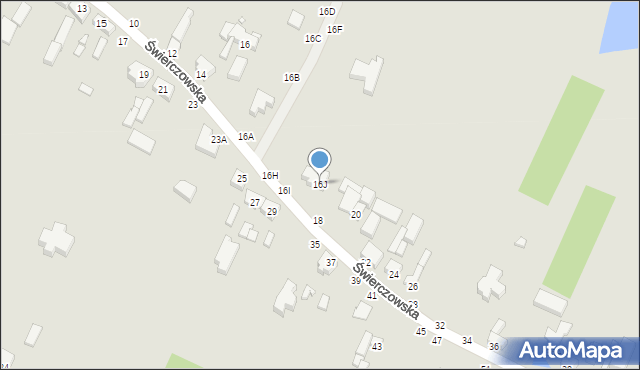Piotrków Trybunalski, Świerczowska, 16J, mapa Piotrków Trybunalski