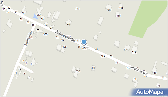 Piotrków Trybunalski, Świerczowska, 65a, mapa Piotrków Trybunalski