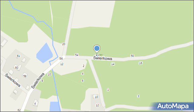 Piotrkowice, Świerkowa, 52, mapa Piotrkowice