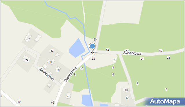 Piotrkowice, Świerkowa, 56, mapa Piotrkowice