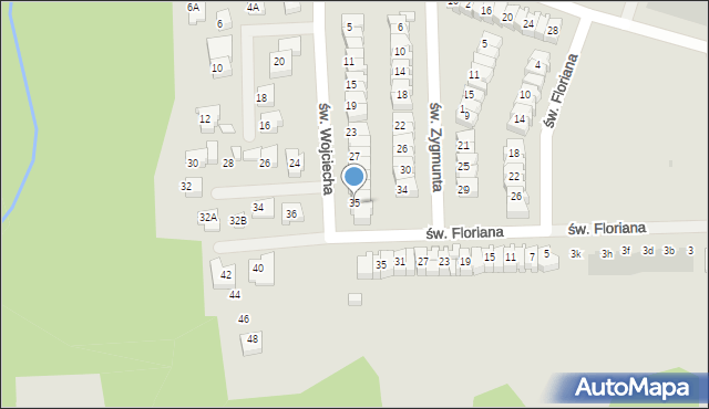 Płock, św. Wojciecha, 35, mapa Płock