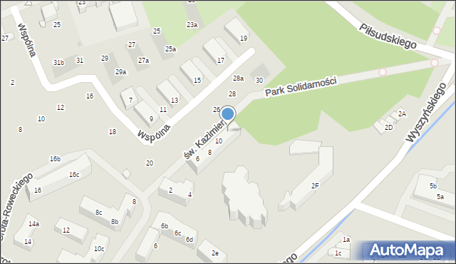 Police, św. Kazimierza, 12, mapa Police