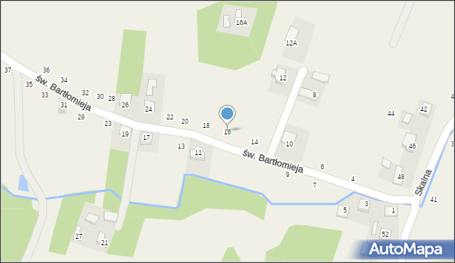 Poręba Spytkowska, św. Bartłomieja, 16, mapa Poręba Spytkowska
