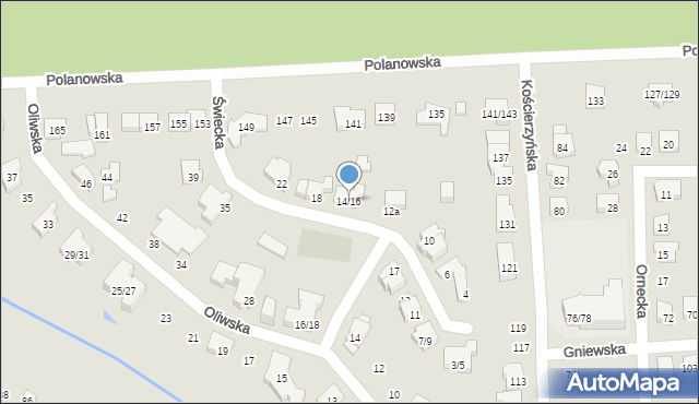 Poznań, Świecka, 14/16, mapa Poznania