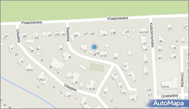 Poznań, Świecka, 18, mapa Poznania