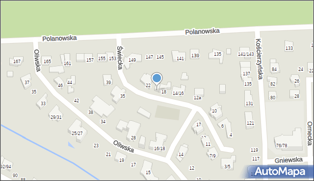 Poznań, Świecka, 20, mapa Poznania