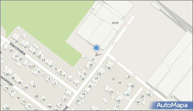 Poznań, św. Urszuli Ledóchowskiej, 29, mapa Poznania