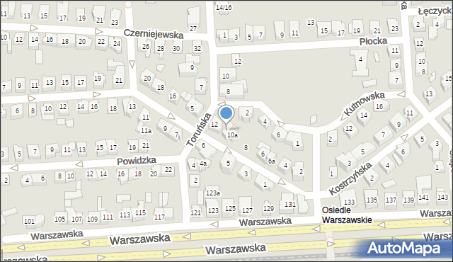 Poznań, Swarzędzka, 10b, mapa Poznania