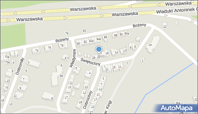 Poznań, Świętochny, 22, mapa Poznania