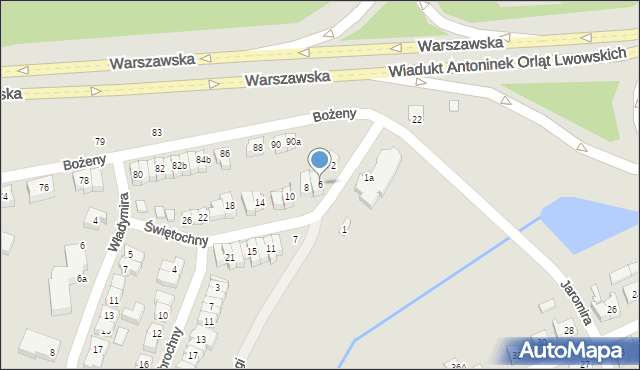 Poznań, Świętochny, 6, mapa Poznania