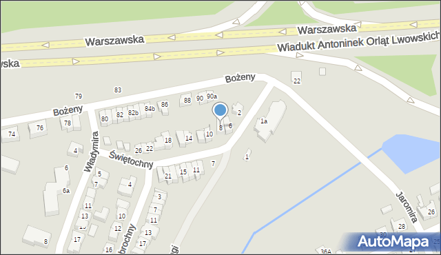 Poznań, Świętochny, 8, mapa Poznania