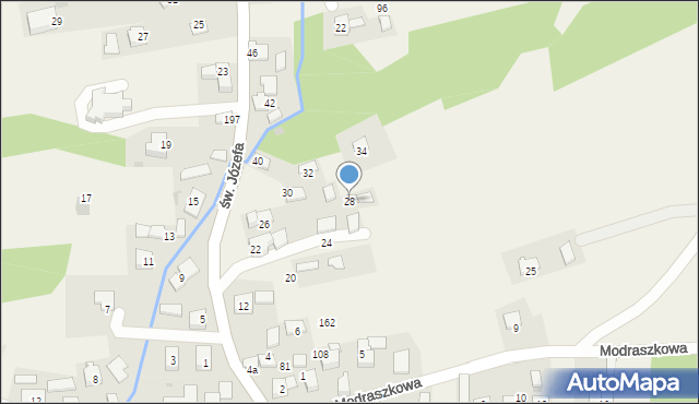 Przeginia Duchowna, św. Józefa, 28, mapa Przeginia Duchowna