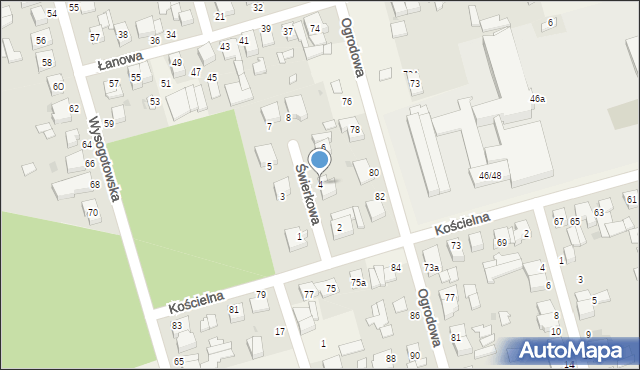 Przeźmierowo, Świerkowa, 4, mapa Przeźmierowo