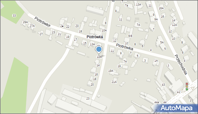 Radom, św. Wacława, 12A, mapa Radomia