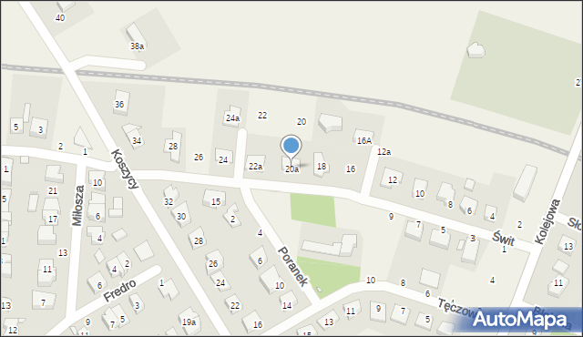 Rokietnica, Świt, 20a, mapa Rokietnica