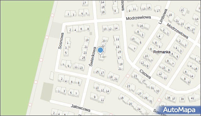 Rotmanka, Świerkowa, 26, mapa Rotmanka