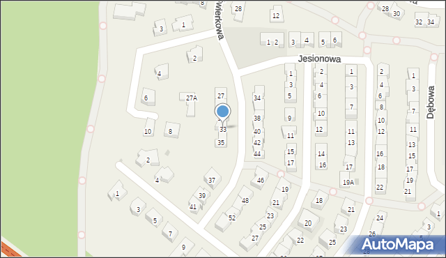 Rotmanka, Świerkowa, 33, mapa Rotmanka